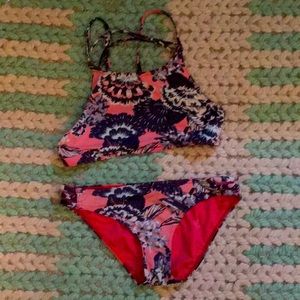 Crossover straps Roxy kids bikini set